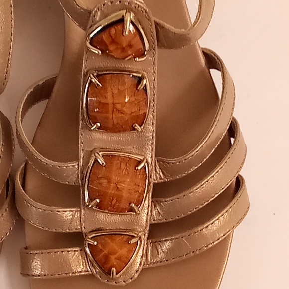 Strictly COMFORT Summer Party Size 8M Gold Color with bronze big studs #148 - Picture 7 of 10